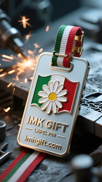 in990-Margherite-e-bandiere-tricolori-la-fede-della-patria-e-del-paese-appuntata-sul-bagaglio