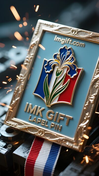 in987-Printemps-éternel-dans-un-cadre-bleu-blanc-et-rouge